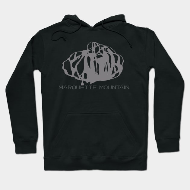 Marquette Mountain Resort 3D Hoodie by Mapsynergy